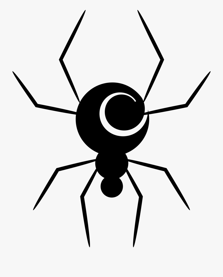 Spiral Spider - Simple Picture Of Spider, Transparent Clipart