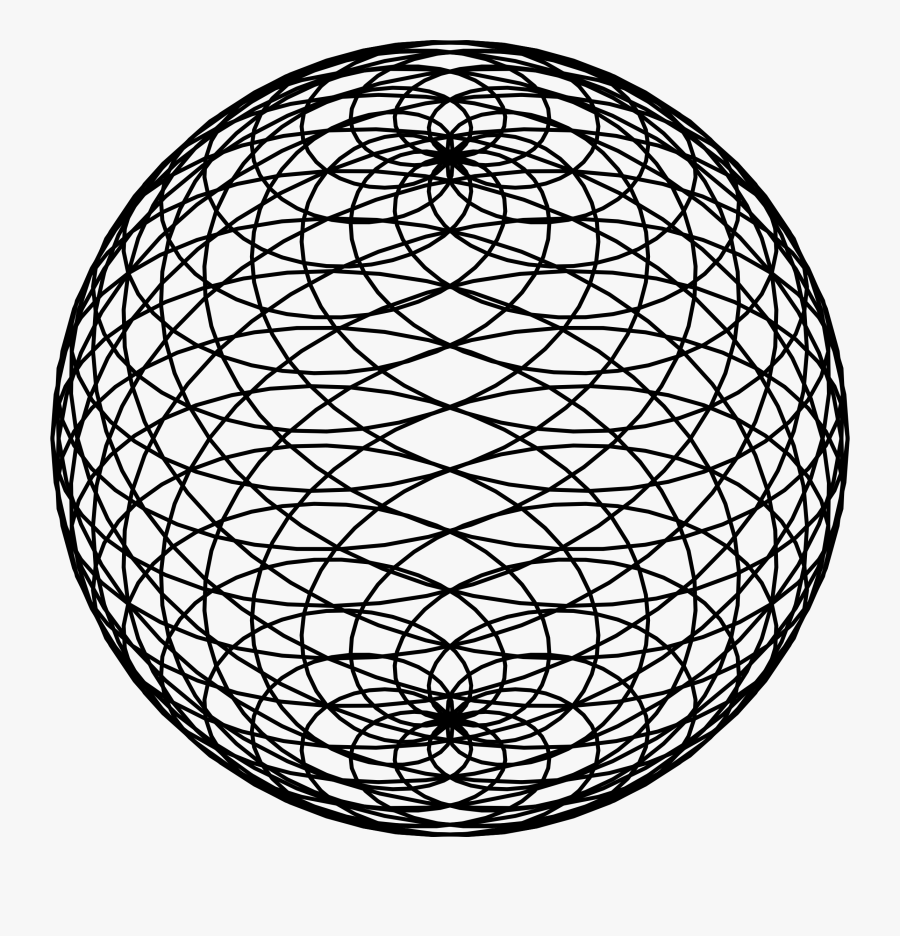Sphere Outline, Transparent Clipart
