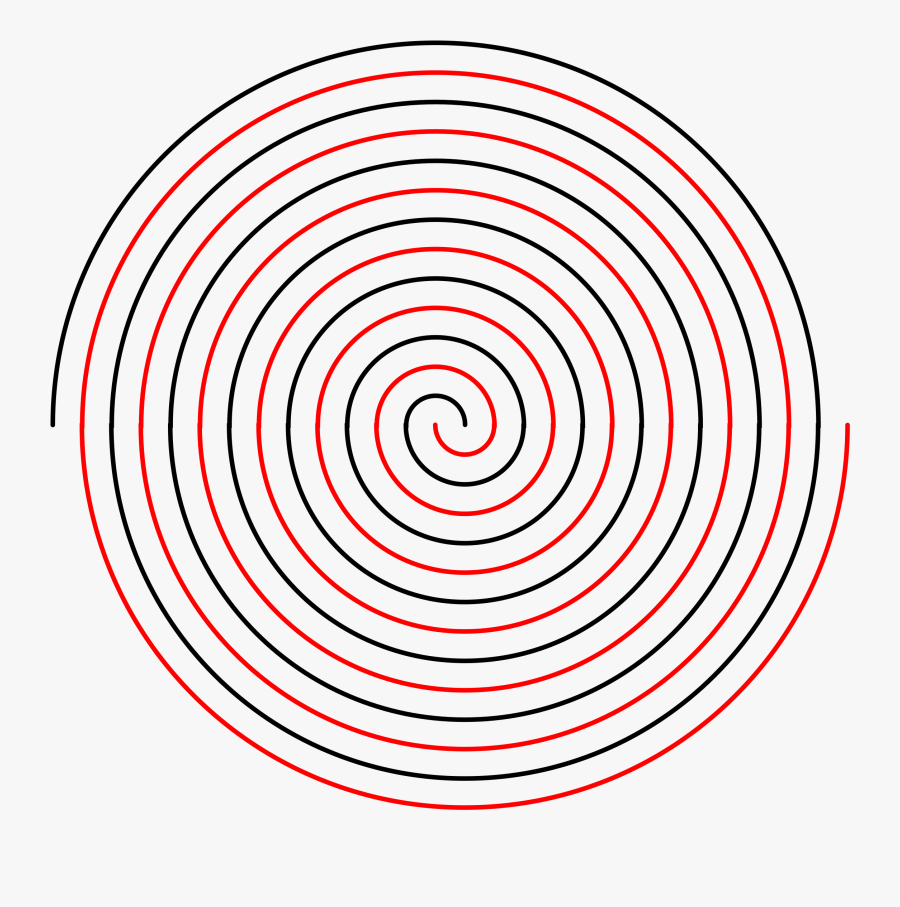 Double Linear Spiral Clip Arts - Circle, Transparent Clipart