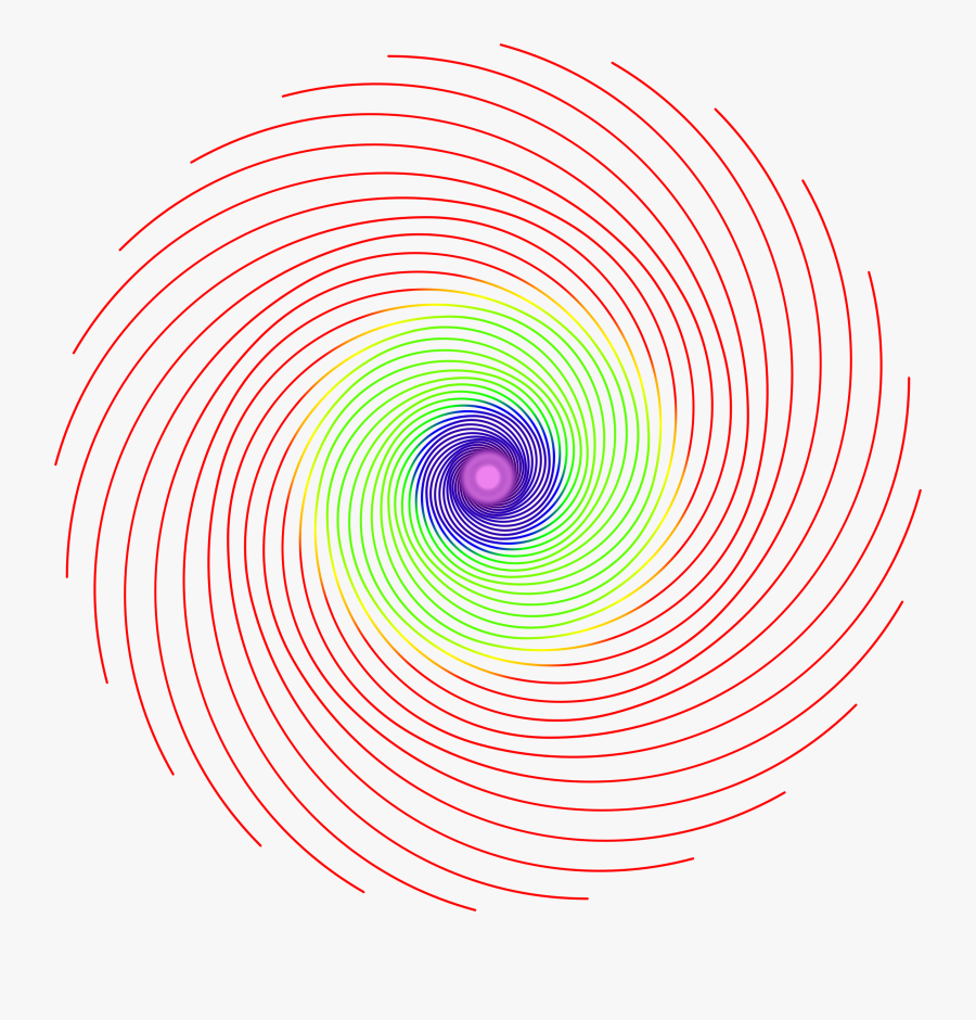 Fibonacci Spiral 2 Clip Arts - Fibonacci Png Spiral Color, Transparent Clipart