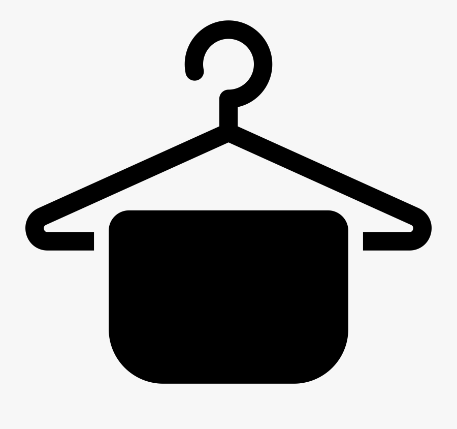 Area,symbol,line - Hanger With Cloth Clipart, Transparent Clipart