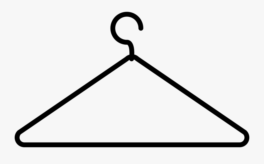Coat Hanger Thin Outline Svg Png Icon Free Download - Outline Image Of Hanger, Transparent Clipart