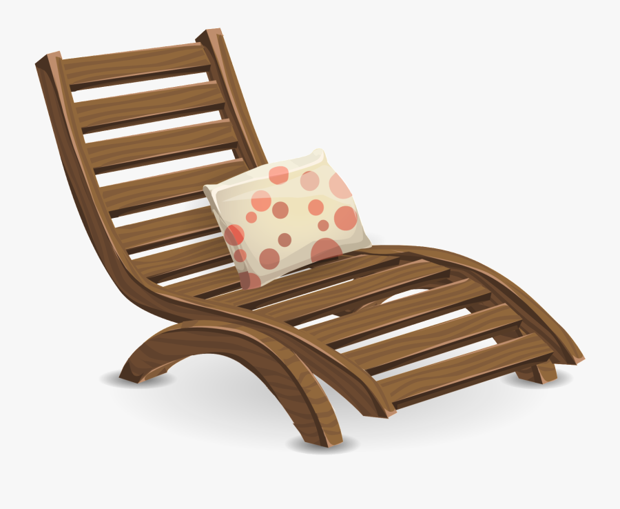 Deckchair Lawn Free Vector - Lawn Chair Transparent Background, Transparent Clipart