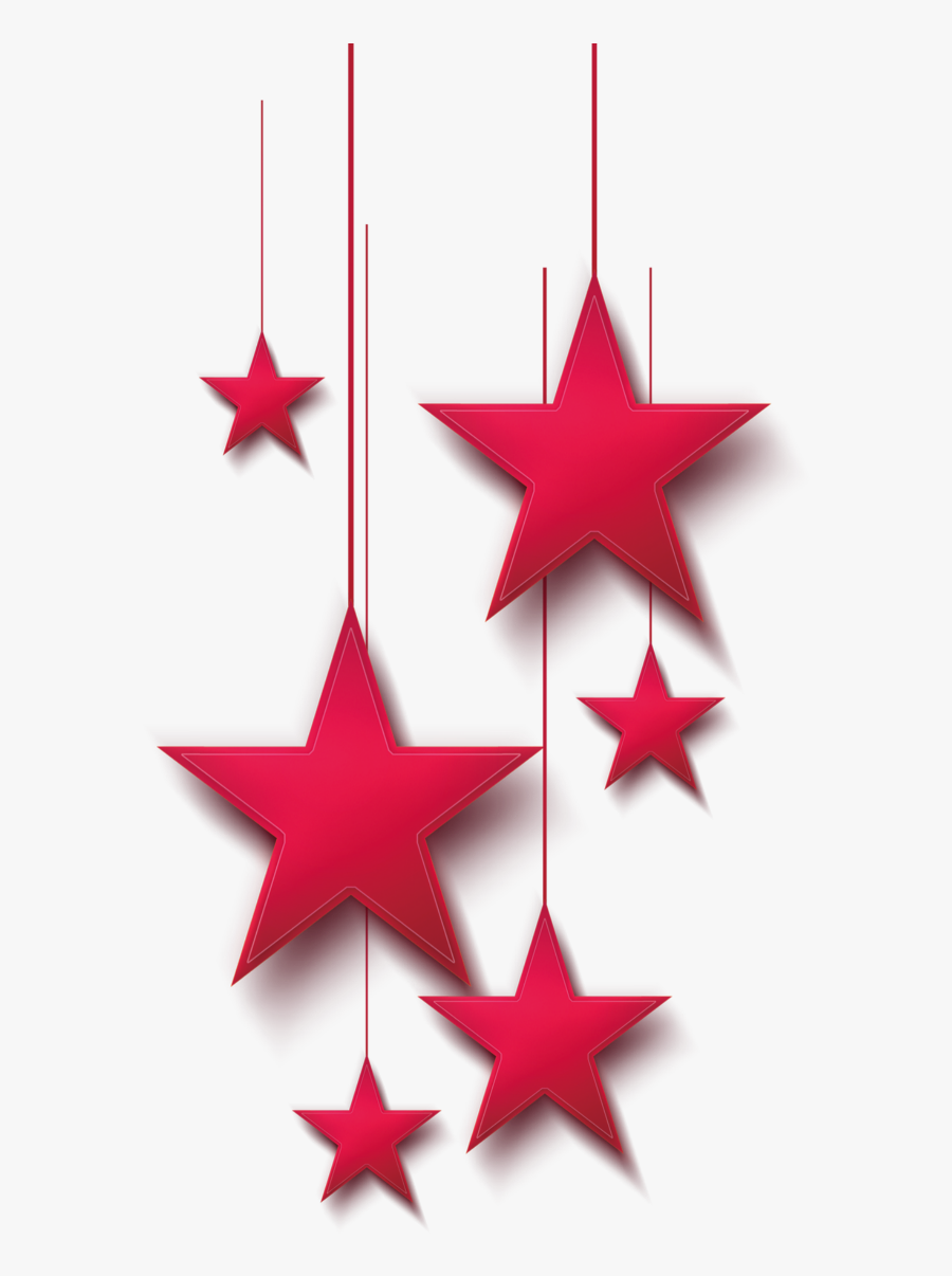 Ftestickers Clipart Stars Hanging Luminous Red