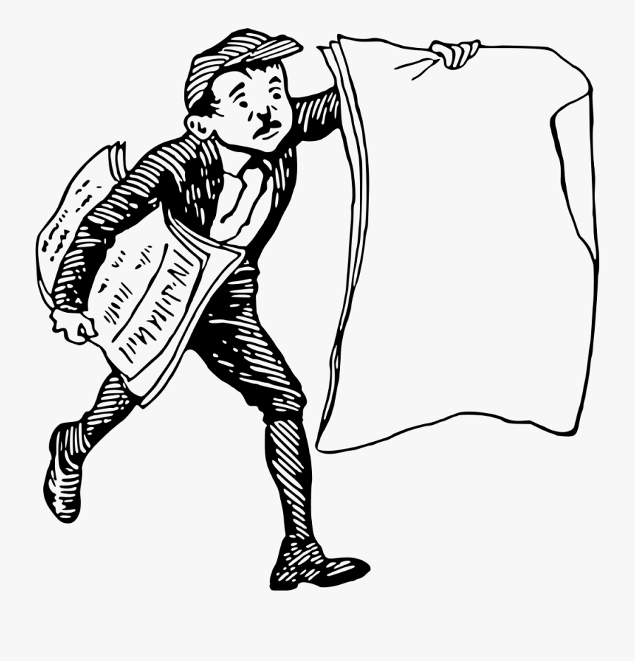Paper Boy - Vector Paper Boy, Transparent Clipart