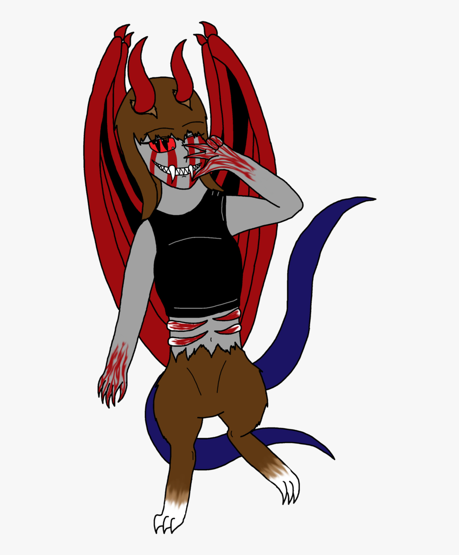 Pencils Drawing Demon - Cartoon, Transparent Clipart