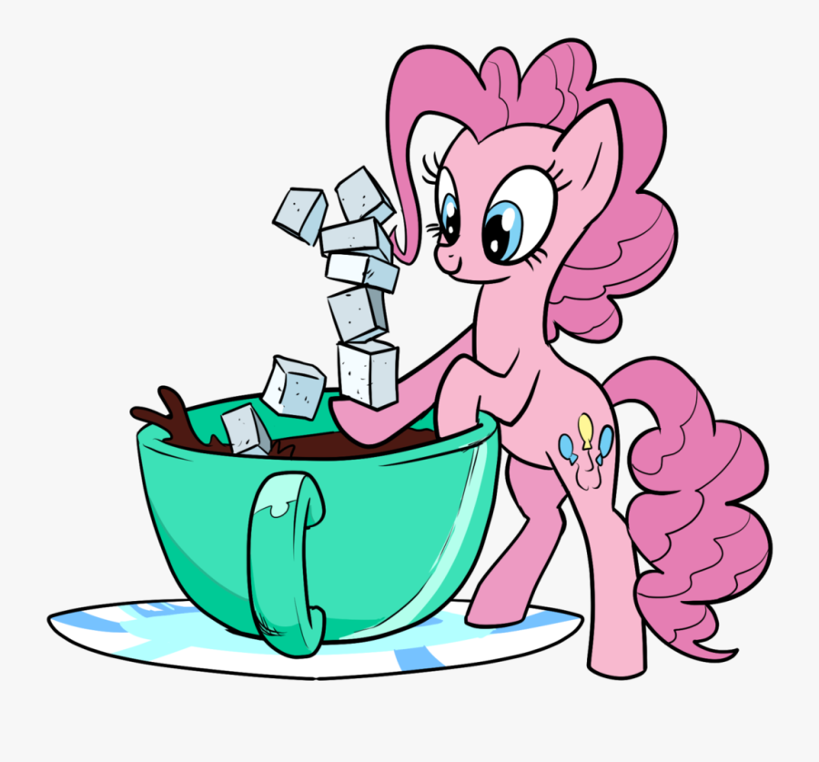 Pencils, Coffee, Cup, Earth Pony, Female, Mare, Micro, - Cartoon, Transparent Clipart