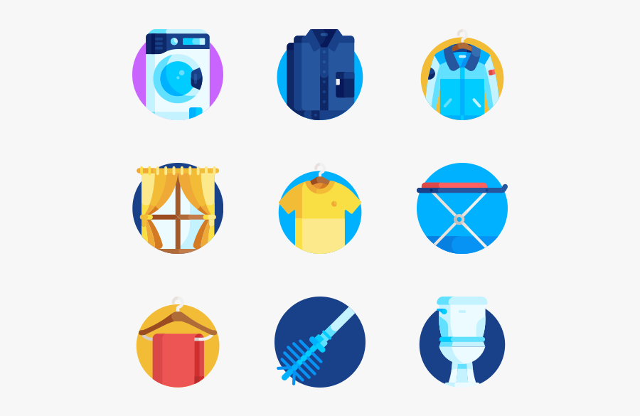 Cleaning - Washing Machine Mode Icon, Transparent Clipart