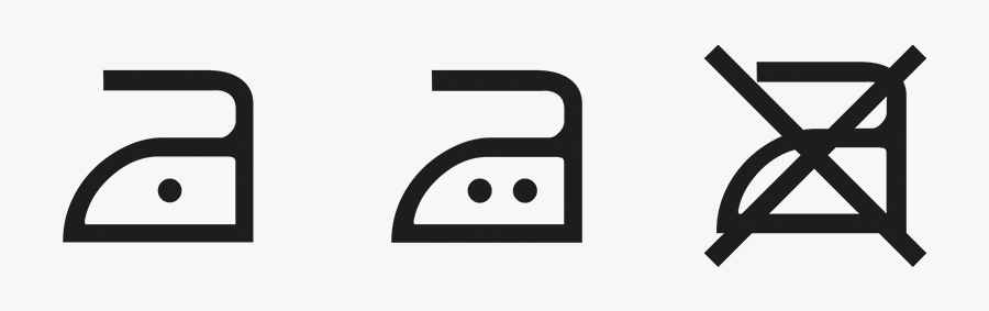 Ironing Symbols - Symbol Washing Instructions Png, Transparent Clipart