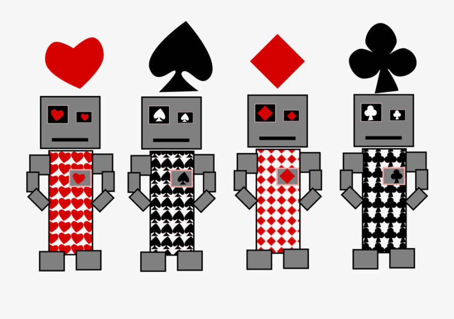Robot Cards - Playing Card, Transparent Clipart