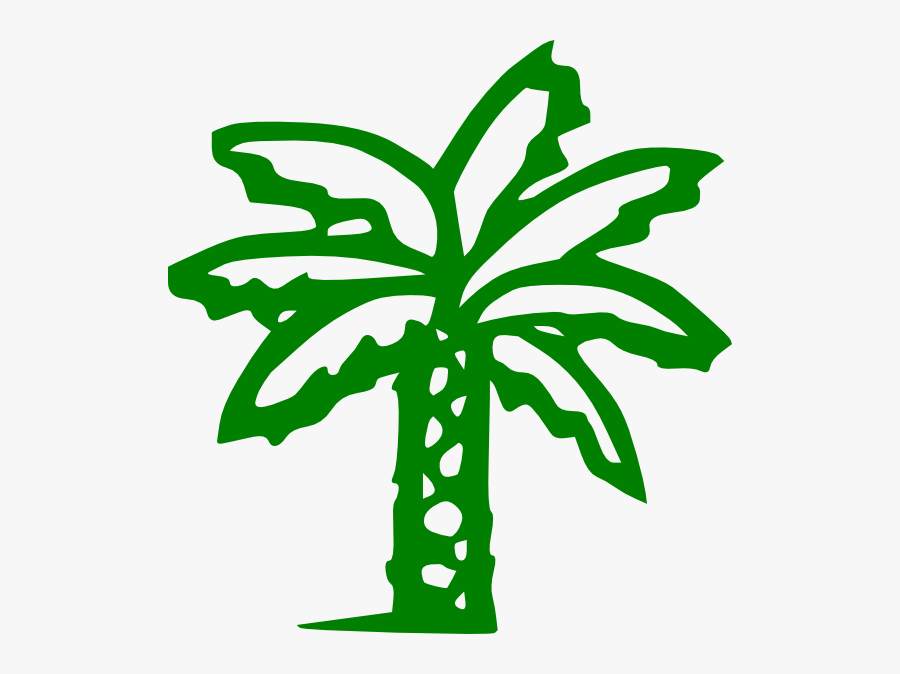 Palm Tree Clip Art Black, Transparent Clipart