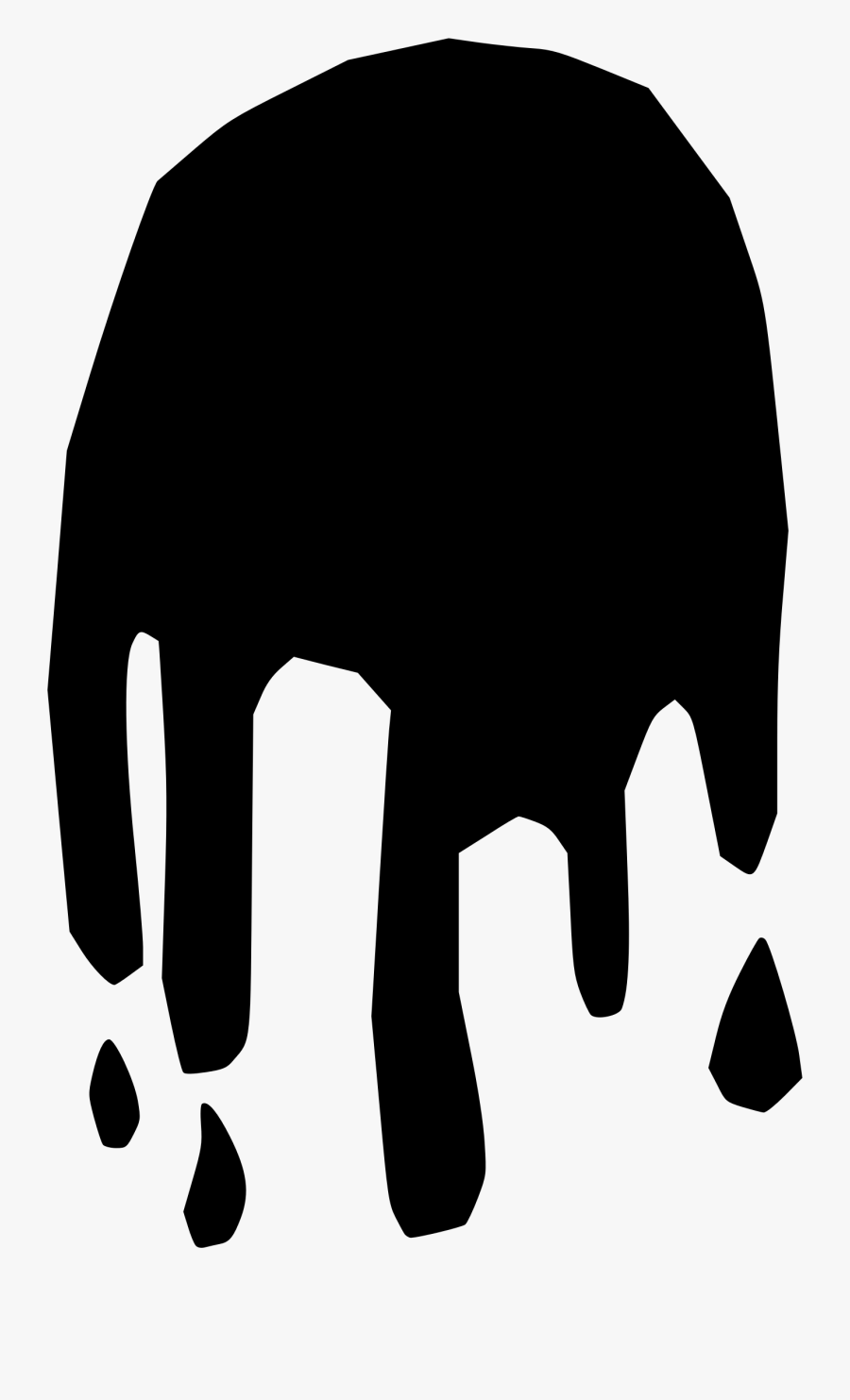 Slime - Slime Silhouette Png, Transparent Clipart