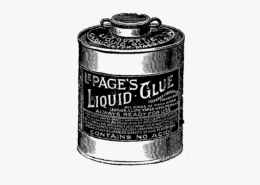 Digital Glue Clip Art - Cylinder, Transparent Clipart