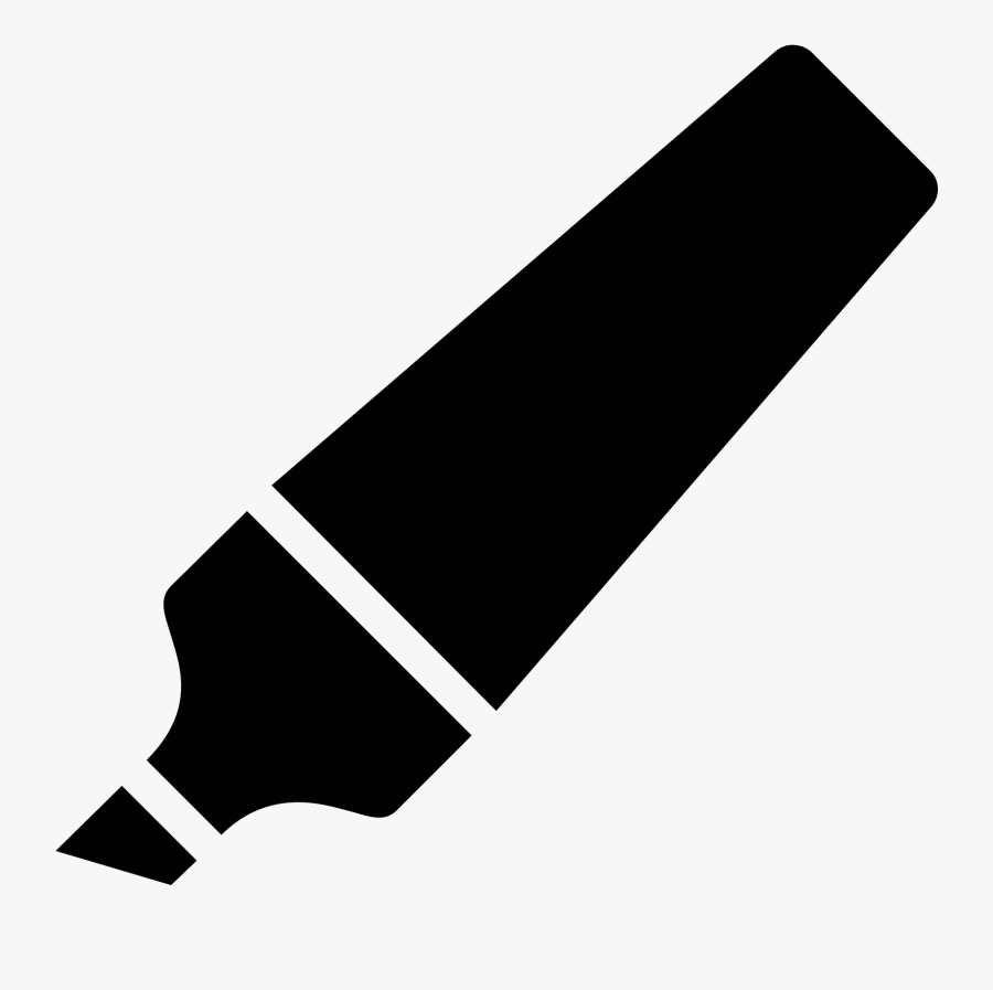 Marker Clipart Glue - Black And White Pencil Vector, Transparent Clipart