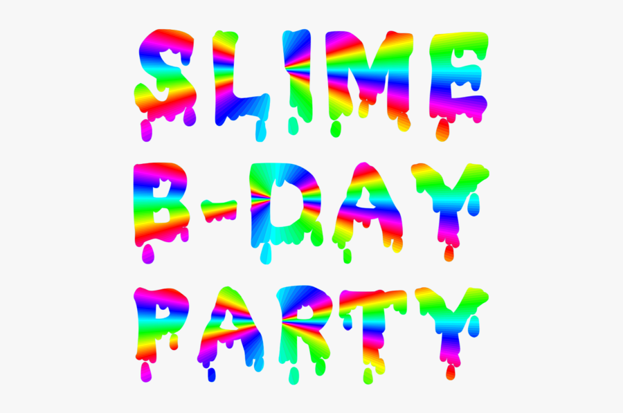 Slime Party, Transparent Clipart