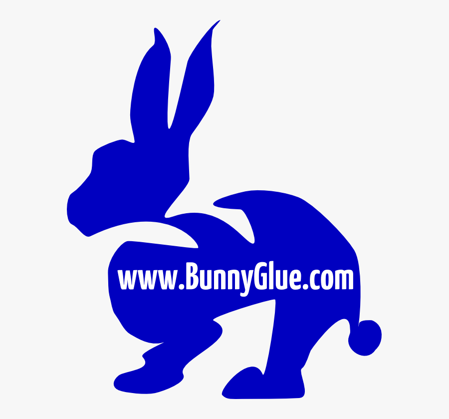 Bunny Glue Logo, Transparent Clipart