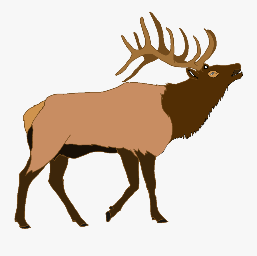 Elk Png Clipart - Elk Silhouette, Transparent Clipart