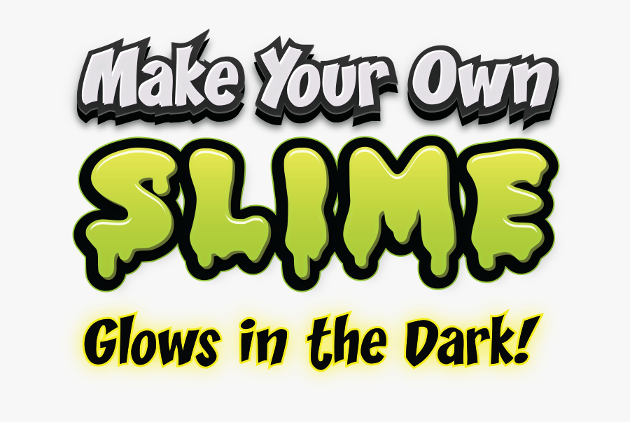 Glow In The Dark Slime Logo, Transparent Clipart