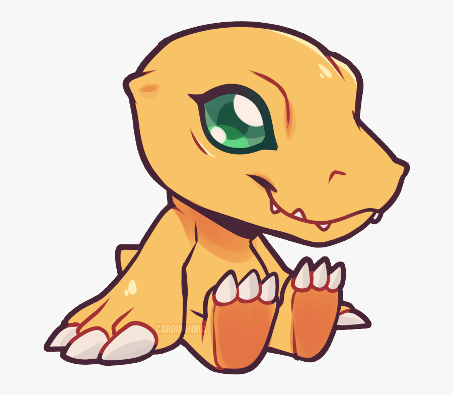 Smile - Agumon Cute, Transparent Clipart