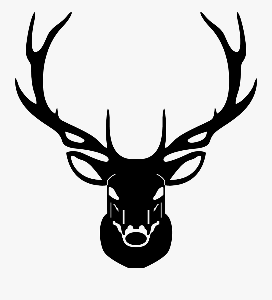 Line Drawing Elk Head Clipart , Png Download - Elk Head Black And White, Transparent Clipart