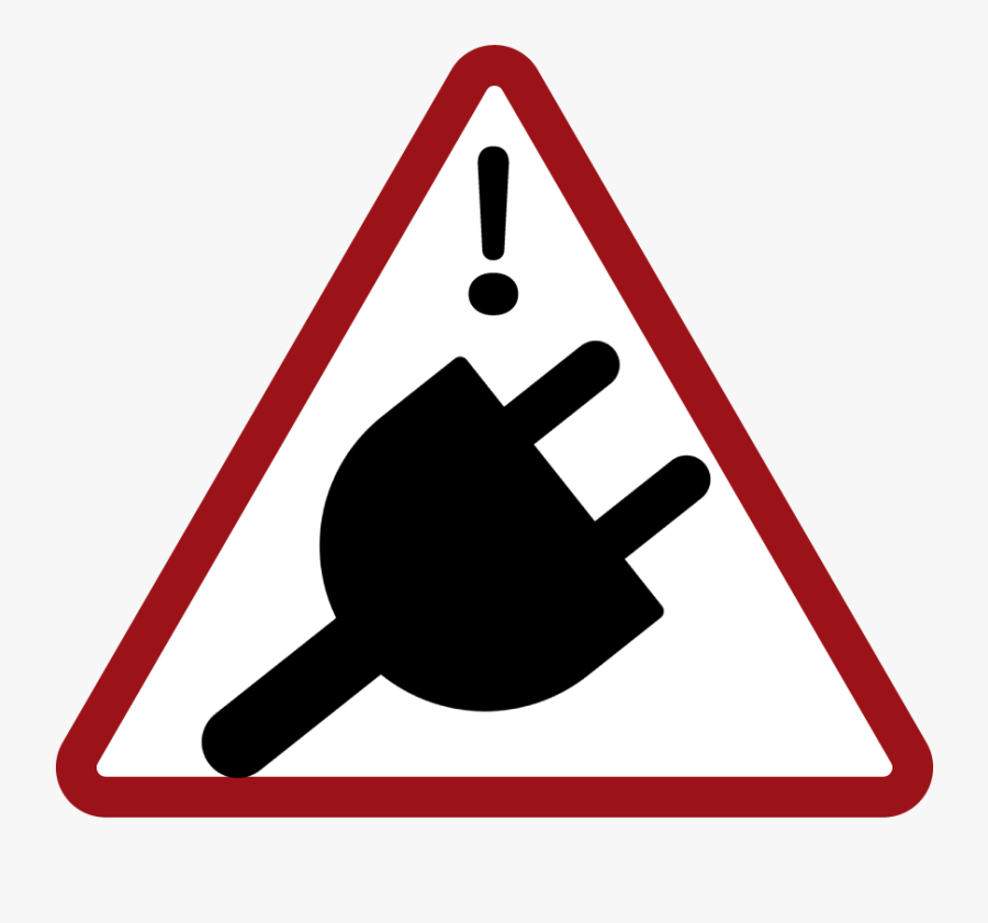 Alert Unplug Wellesley Warning Sign Clip Art, Transparent Clipart