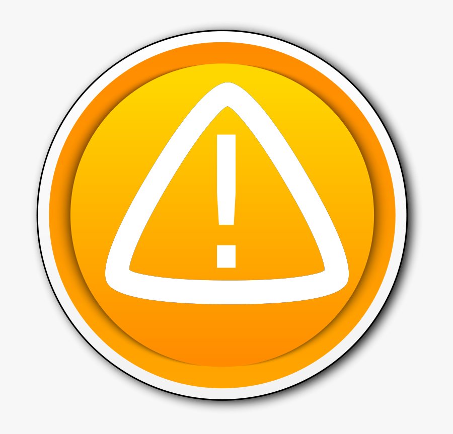 Warning Clip Art Download - Warning Button, Transparent Clipart