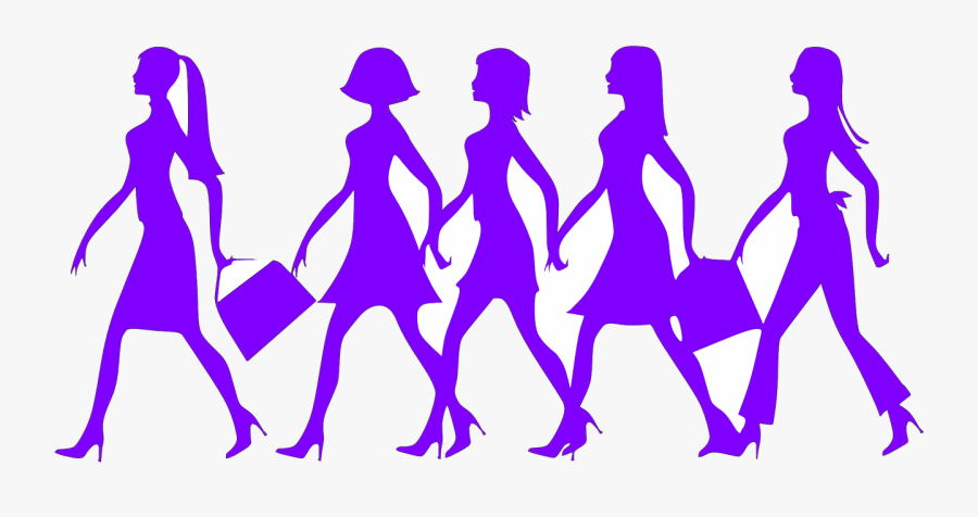 Transparent Silhouettes Png - Clip Art Walking People, Transparent Clipart