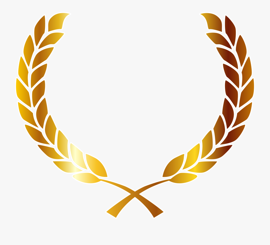 Laurel Wreath Bay Laurel Euclidean Vector Clip Art - Gold Laurel Wreath Png, Transparent Clipart