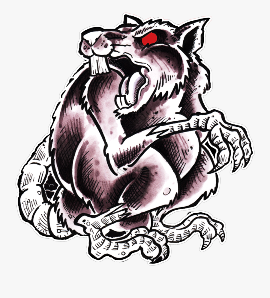 No Warning Rat Enamel Pin - No Warning Rat, Transparent Clipart