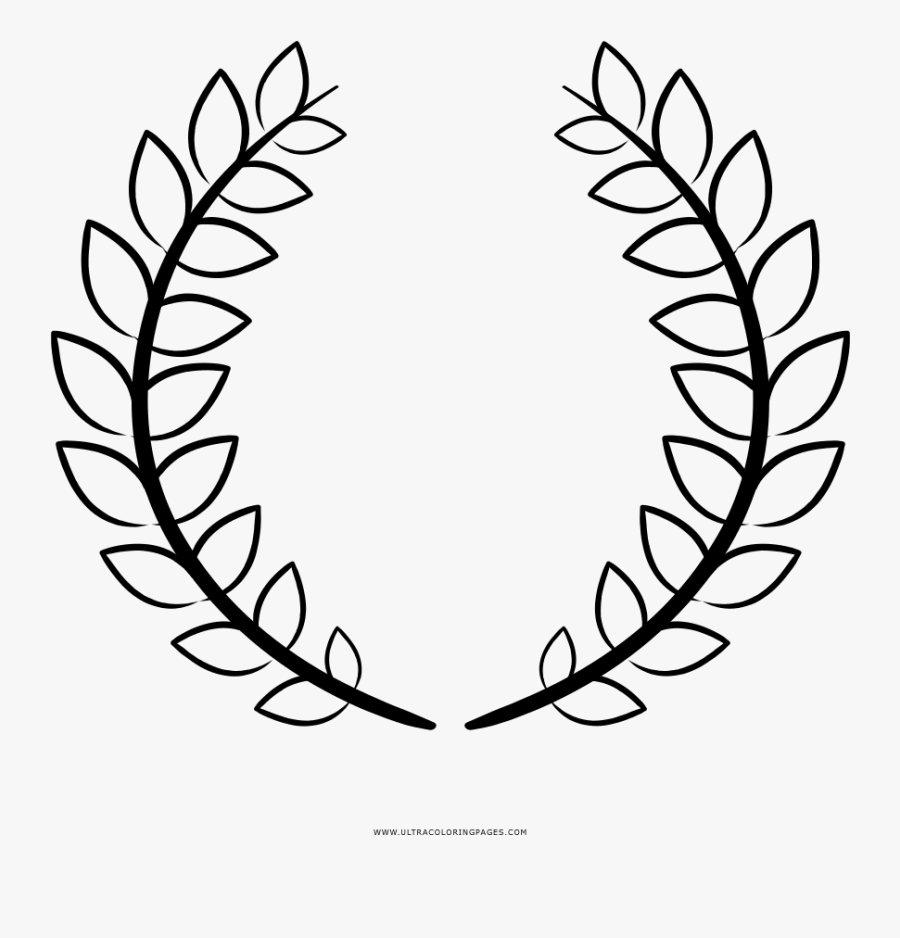Laurel Wreath Coloring Page - Traditional Samurai Head Tattoo, Transparent Clipart