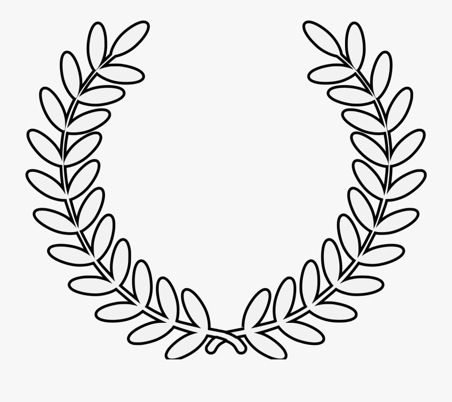 Laureles En Blanco Y Negro, Transparent Clipart