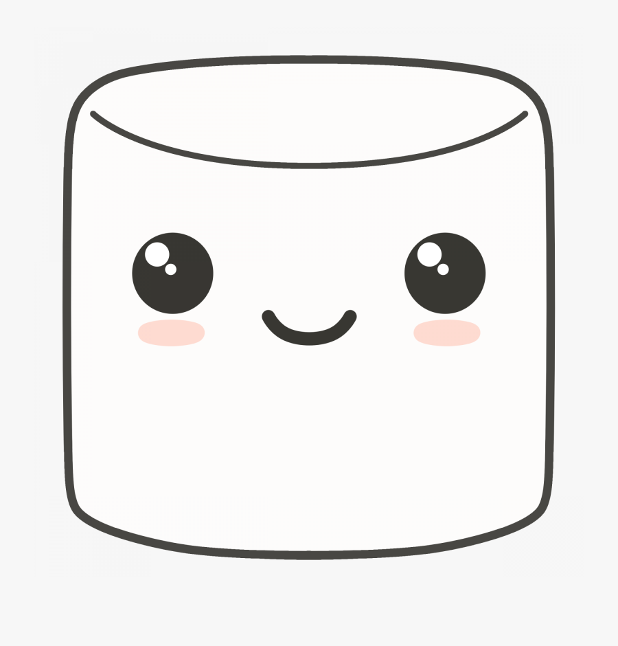 Cute Marshmallow, Transparent Clipart