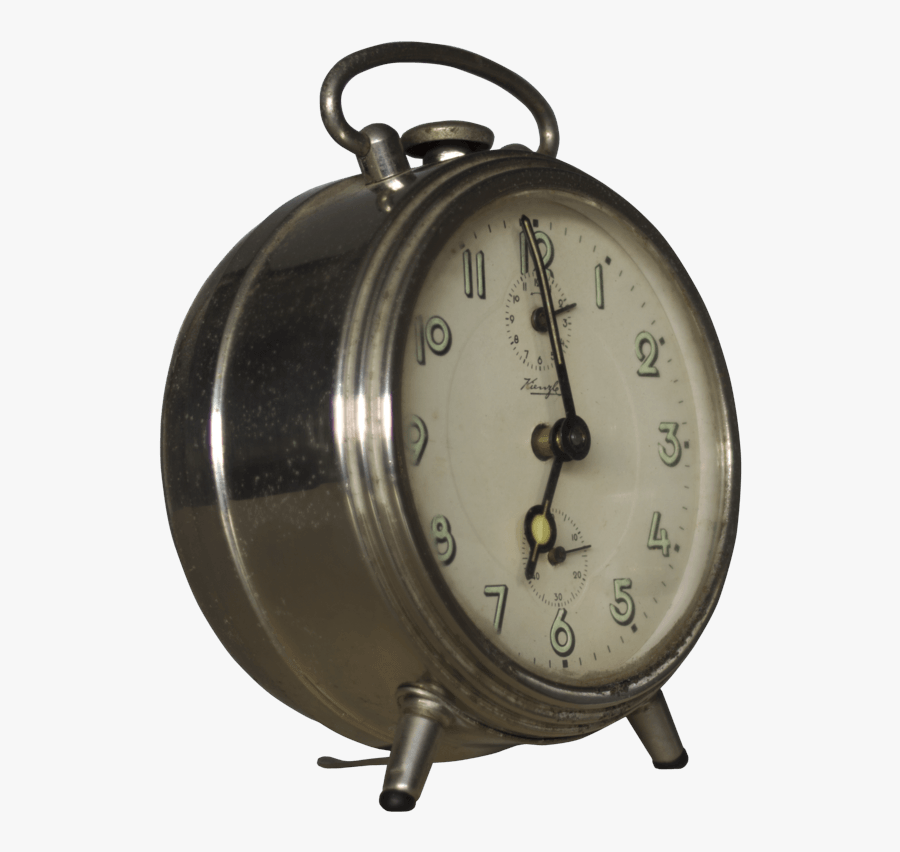 Silver Vintage Alarm Clock Clip Arts - Vintage Alarm Clock Png, Transparent Clipart