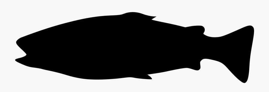 Silhouette,fish,black - Illustration, Transparent Clipart