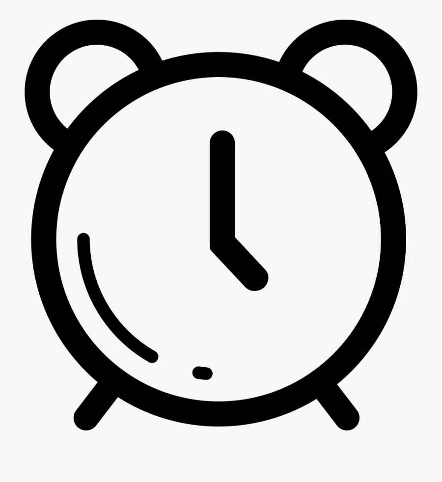 51629 - Alarm Clock Outline Png, Transparent Clipart