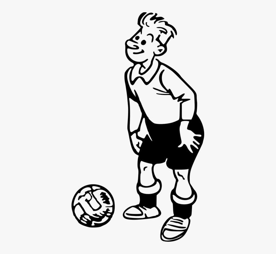 Transparent Football Player Clipart - Drawings Of Sports Player, Transparent Clipart