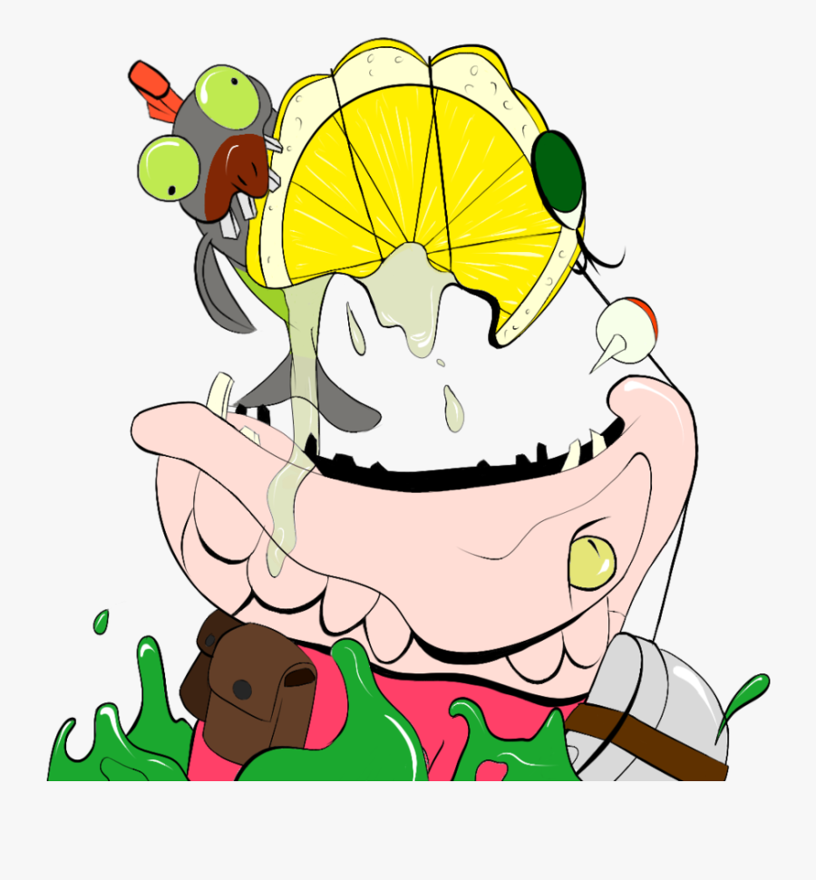 The Salmon Lemon - Cartoon, Transparent Clipart