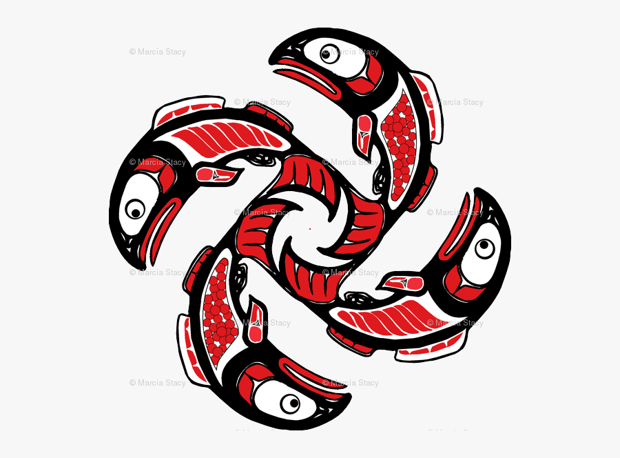 Image Result For Salmon Native Art - West Coast Aboriginal Art, Transparent Clipart