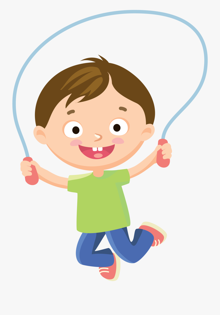 Boy Jump Roping - Cartoon , Free Transparent Clipart - ClipartKey