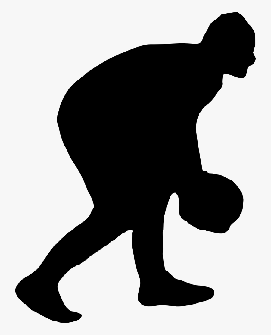 Transparent Football Player Silhouette Png - Silhouette, Transparent Clipart