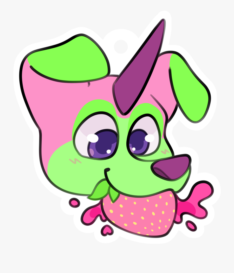 Strawberry Badge - Cartoon, Transparent Clipart