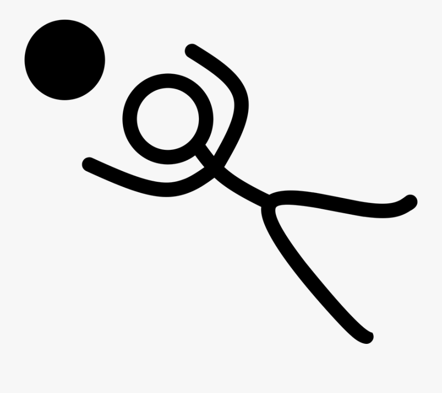 Stick Man, Catching, Football, Player, Receiving - Man Catching Png, Transparent Clipart