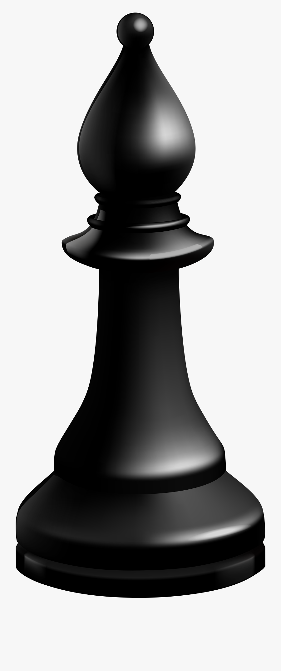 Bishop Black Chess Piece Png Clip Art - Black Bishop Chess Piece, Transparent Clipart