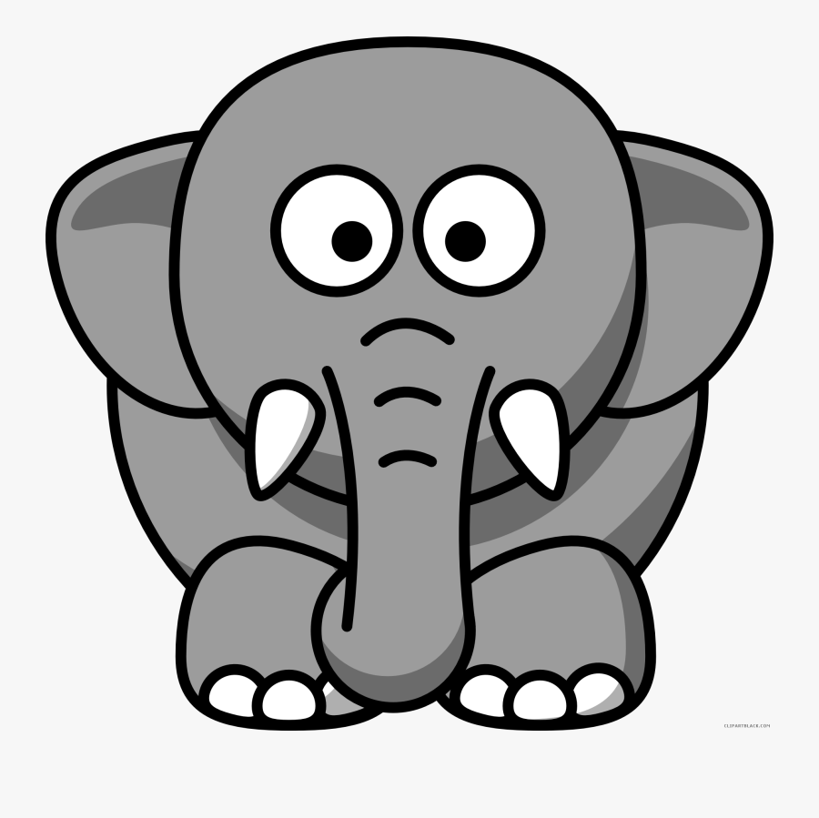 Elephant Head Animal Free Black White Clipart Images - Clipart Elephant, Transparent Clipart