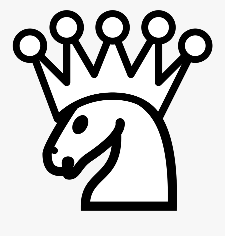 Upside Down Chess Knight, Transparent Clipart