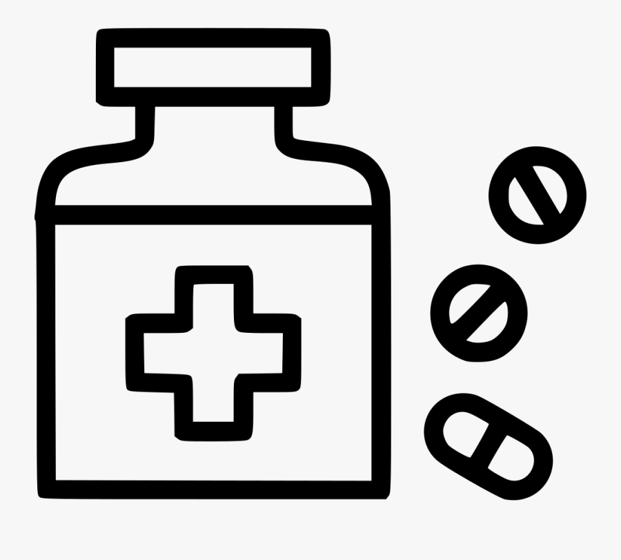 Drug Capsule Pill Medication Medicines Prescribe - Black And White Nursing Clip Art, Transparent Clipart