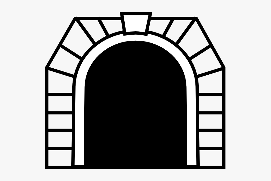 Book Black And White - Tunnel Clipart, Transparent Clipart