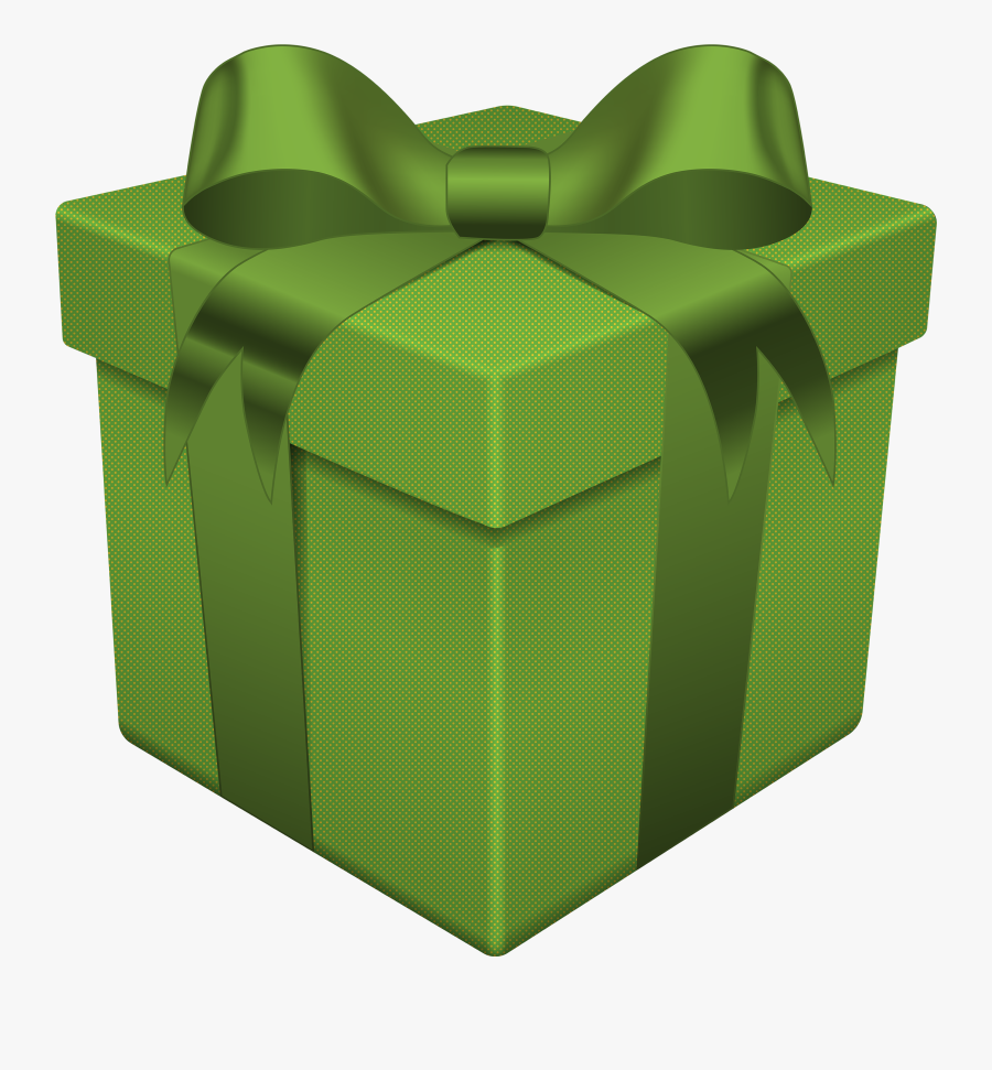 Gift Box Transparent Png - Green Gift Box Png, Transparent Clipart