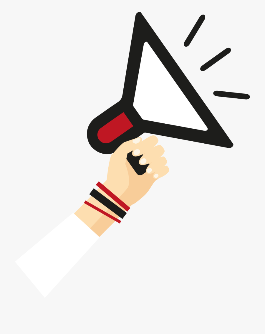 Hand Holding Megaphone Clipart Png, Transparent Clipart