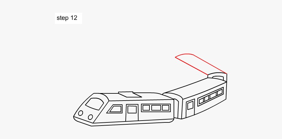 Free Train Drawing For Kids, Download Free Clip Art, - Easy Simple Train Drawing, Transparent Clipart